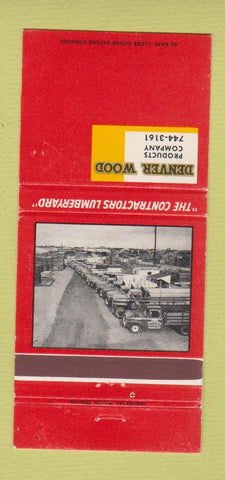 Matchbook Cover - Denver Wood Lumber Colorad 30 Strike