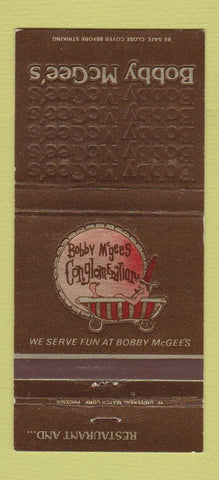 Matchbook Cover - Bobby McGee's Restaurant CHAIN 30 Strike