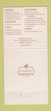 Matchbook Cover - Bobby McGee's Restaurant CHAIN 30 Strike