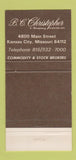 Matchbook Cover - Buttonwood Tree Inn Pub Kansas City MO 30 Strike