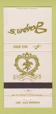 Matchbook Cover - Jasper's Kansas City MO 30 Strike
