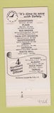 Matchbook Cover - Statesman's Club Kansas City MO Safety Savings 30 Strike