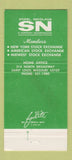 Matchbook Cover - Stifel Nicolaus Inc Securities Kansas City MO 30 Strike