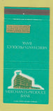 Matchbook Cover - Merchants Produce Bank Kansas City MO 30 Strike