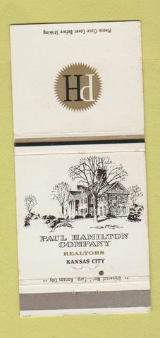Matchbook Cover - Paul Hamilton Real Estate Kansas City MO 30 Strike