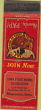Matchbook Cover - Matchbook Cover Moose Lodge Muscatine IA WEAR