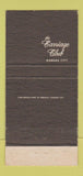 Matchbook Cover - Carriage Club Kansas City MO 30 Strike