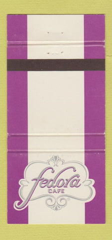 Matchbook Cover - Fedora Cafe Bar Kansas City MO St Louis WEAR 30 Strike