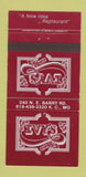 Matchbook Cover - Ivy's Kansas City MO restaurant 30 Strike