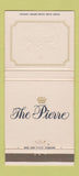 Matchbook Cover - The Pierre Hotel New York City 30 Strike