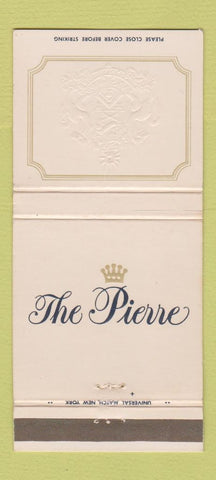 Matchbook Cover - The Pierre Hotel New York City 30 Strike