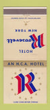 Matchbook Cover - Hotel Roosevelt New York City 30 Strike