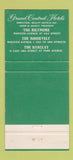 Matchbook Cover - The Biltmore Hotel New York City 30 Strike