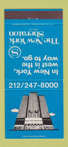 Matchbook Cover - Sheraton Hotel New York City  30 Strike