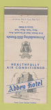 Matchbook Cover - Abbey Hotel New York City WEAR 30 Strike