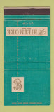 Matchbook Cover - Biltmore Hotel New York City WEAR 30 Strike
