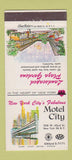 Matchbook Cover - Motel City New York City 30 Strike