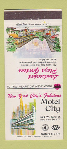 Matchbook Cover - Motel City New York City 30 Strike