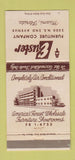 Matchbook Cover - Euster Furniture Company Miami FL 30 Strike
