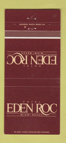 Matchbook Cover - Hotel Eden Rock Miami Beach FL 30 Strike