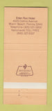 Matchbook Cover - Hotel Eden Rock Miami Beach FL 30 Strike