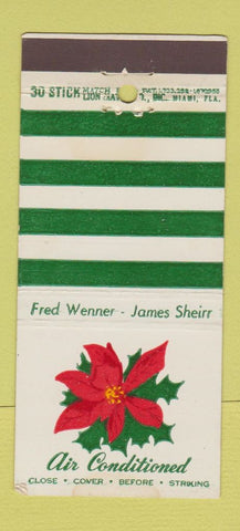 Matchbook Cover - Brook Restaurant Miami Beach FL Gray's Inn 30 Stick