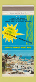 Matchbook Cover - Golden Nugget Resort Motel Miami Beach FL 30 Strike