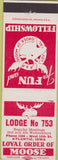 Matchbook Cover - Matchbook Cover Moose Lodge Atlantic IA