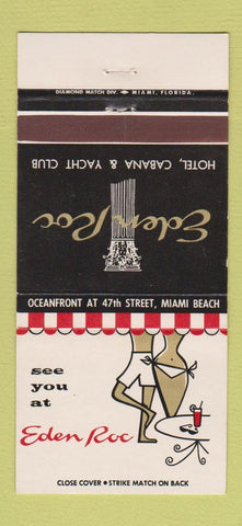Matchbook Cover - Eden Rock Miami Beach FL Hotel  30 Strike