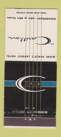 Matchbook Cover - Carillon Hotel Miami Beach FL 30 Stick