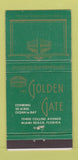 Matchbook Cover - Golden Gate Miami Beach FL WORN 30 Strike