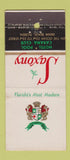 Matchbook Cover - Saxony Hotel Miami Beach FL 21 Strike Feature