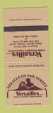 Matchbook Cover - Versailles Miami Beach FL 30 Strike