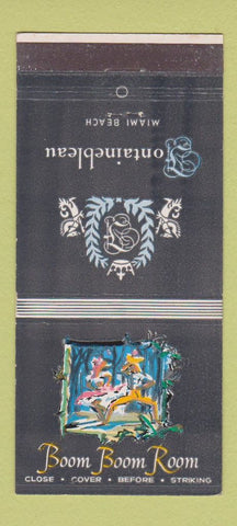 Matchbook Cover - Fontainebleau Miami Beach FL Boom Boom Room 30 Stick