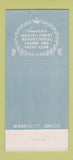 Matchbook Cover - Fontainebleau Miami Beach FL Boom Boom Room 30 Stick