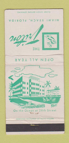 Matchbook Cover - The Triton Miami Beach FL 30 Strike