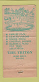 Matchbook Cover - The Triton Miami Beach FL 30 Strike
