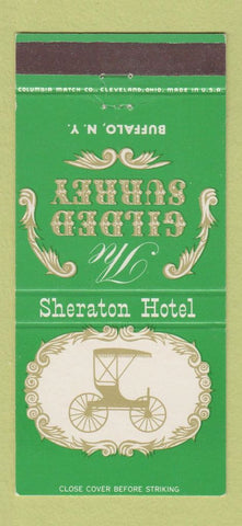 Matchbook Cover - Gilded Surrey Buffalo NY Sheraton Hotel 30 Strike
