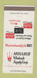 Matchbook Cover - Monarch Sales Buffalo NY 30 Strike