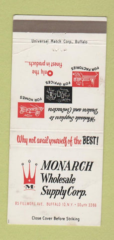 Matchbook Cover - Monarch Sales Buffalo NY 30 Strike
