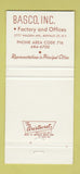 Matchbook Cover - Basco Heat Exchangers Buffalo NY 30 Strike