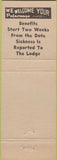 Matchbook Cover - Matchbook Cover Moose Lodge Muncie IN