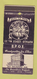 Matchbook Cover - Elks Lodge Buffalo NY WEAR 30 Stick