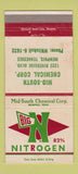 Matchbook Cover - Big N Nitrogen Chemical Memphis TN WEAR 30 Strike