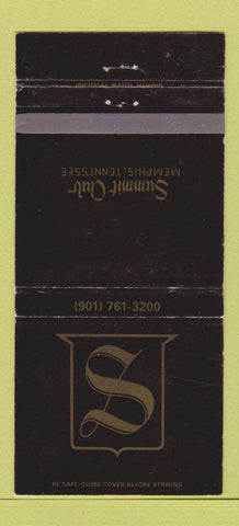 Matchbook Cover - Summit Club Memphis TN WEAR 30 Strike
