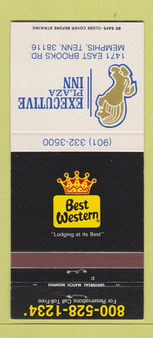 Matchbook Cover - Best Western Executive Inn Memphis TN 30 Strike