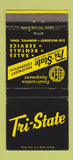 Matchbook Cover - Tri State Equipment Memphis TN 30 Strike