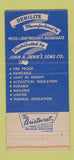 Matchbook Cover - John Denie's Sons Building Materials Memphis TN 30 Strike