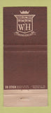 Matchbook Cover - Hotel Benson Portland OR London Bar WEAR 30 Stick
