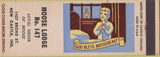 Matchbook Cover - Matchbook Cover Moose Lodge New Castle IN